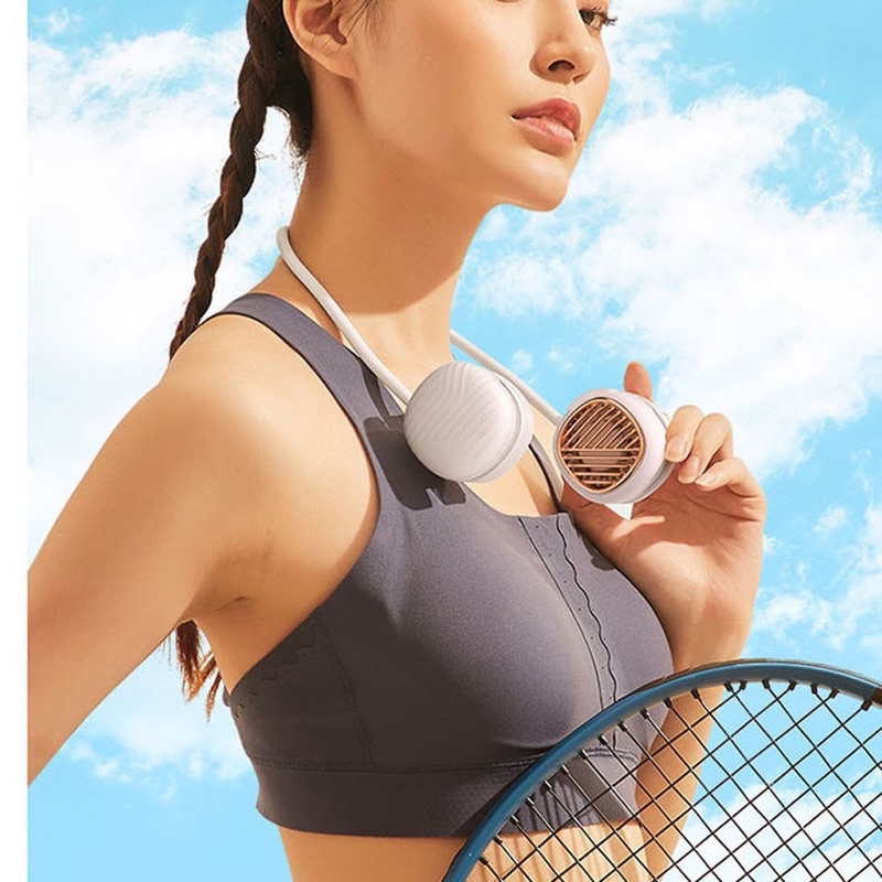 Quạt đeo cổ mini/ quạt cầm tay/ quạt tích điện DEERMA GB100