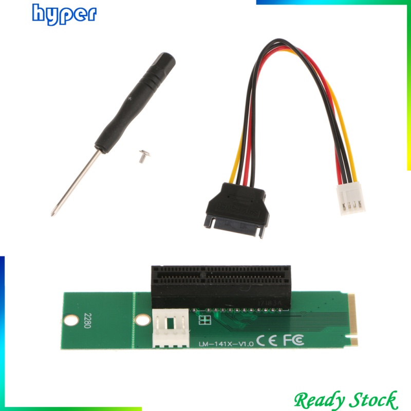 Cáp Chuyển Đổi M.2 Key-M Ngff Sang Pci-E 1x 4x Với Sata Power Cable