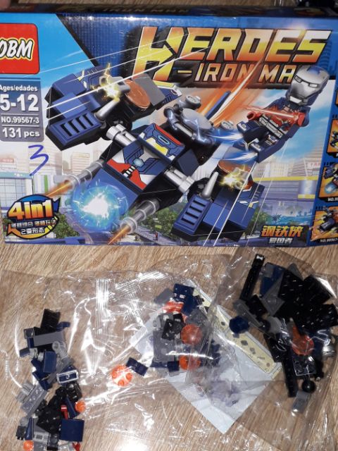 Lắp ráp 1 hộp LegoSuper Hero Siêu Anh hùng 99567 có nhiều chi tiết bằng nhựa ABS