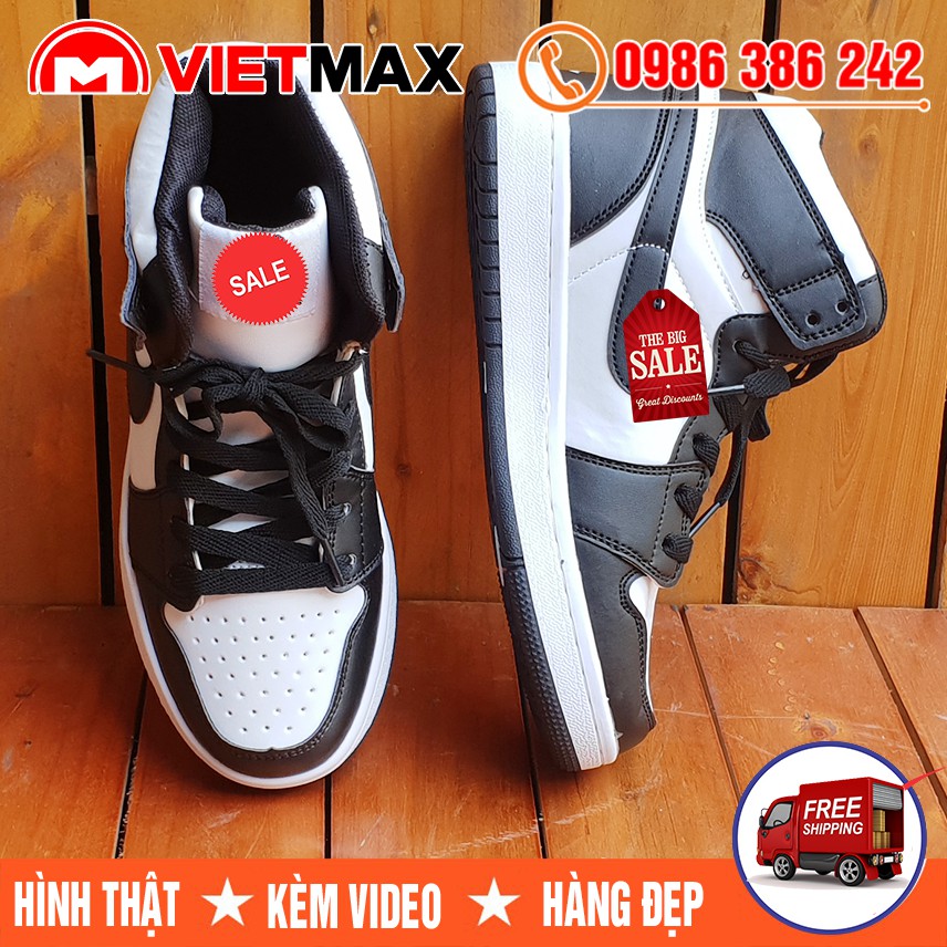 ⚡[FREE SHIP] Giày Thể Thao Air Jordan 1 Đen Trắng Hàng Việt Nam