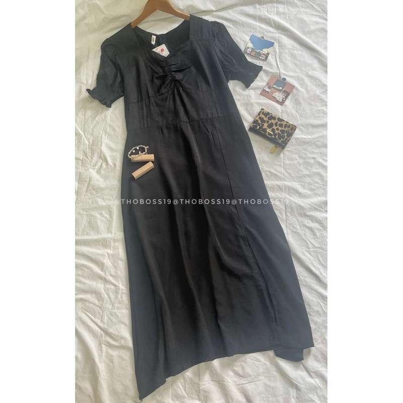 D42 - Đầm Bigsize dáng dài xẻ tà