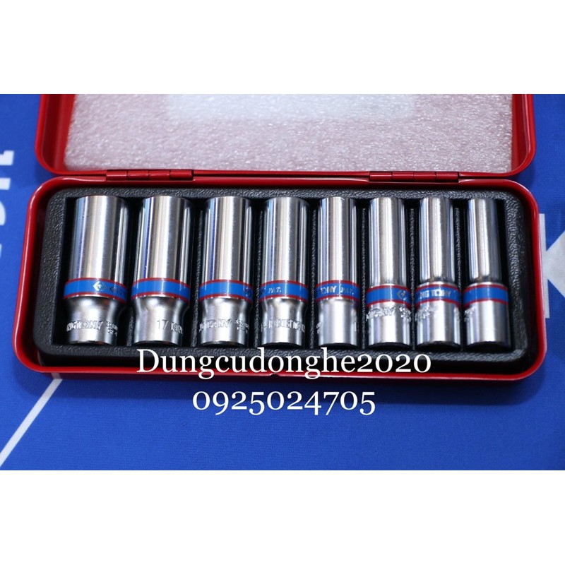 BỘ TUÝP DÀI 8 CHI TIẾT KINGTONY 3/8&quot; 3508MR