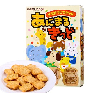 Bánh ăn dặm hình thú Matsunaga 35gr Nhật Bản