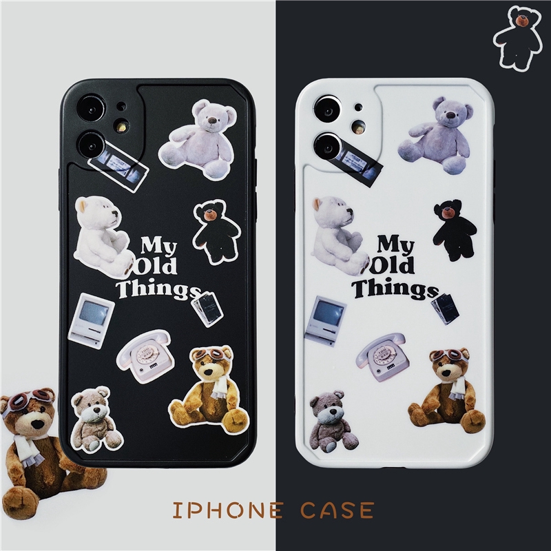 Ốp điện thoại hình gấu xinh xắn dễ thương cho iPhone 7/8 Plus / X / XS / XR / XS MAX / 11/11 PRO / 11 Pro MAX / SE2 | BigBuy360 - bigbuy360.vn