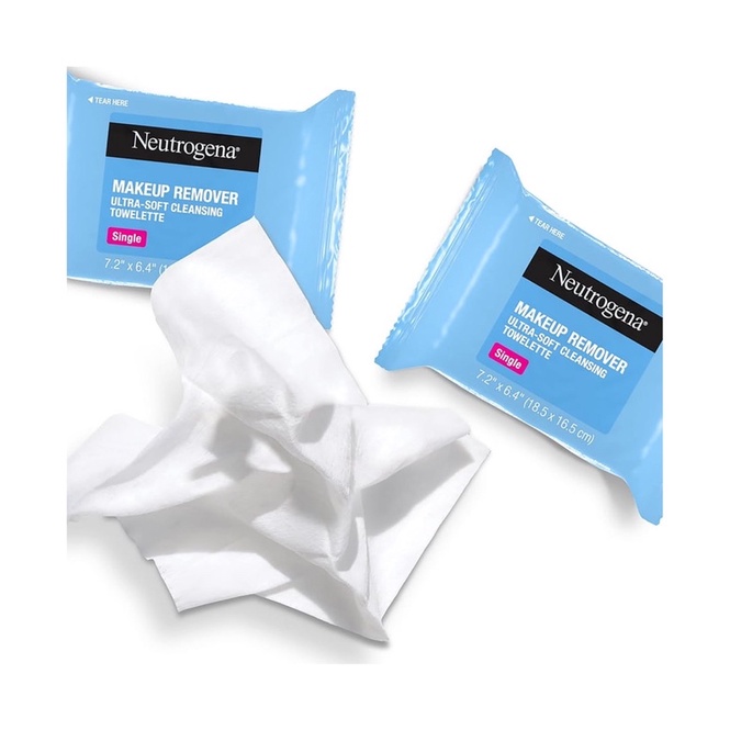 1  GÓI KHĂN TẨY TRANG NEUTROGENA MAKEUP REMOVER - Tiện dụng bỏ túi đi du lịch