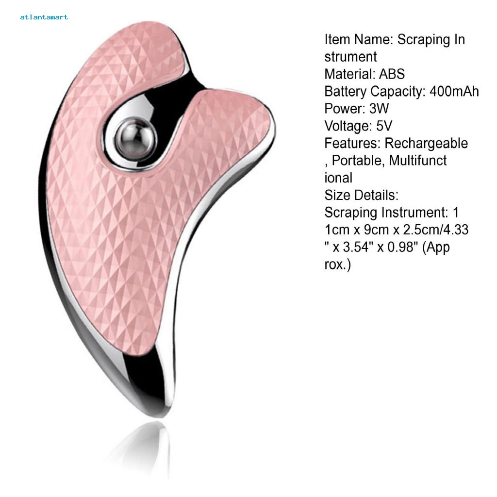 Atl| Thiết Bị Mát Xa Mặt 360 Độ Siêu Âm Tạo Hình Chữ V Cho Gia Đình