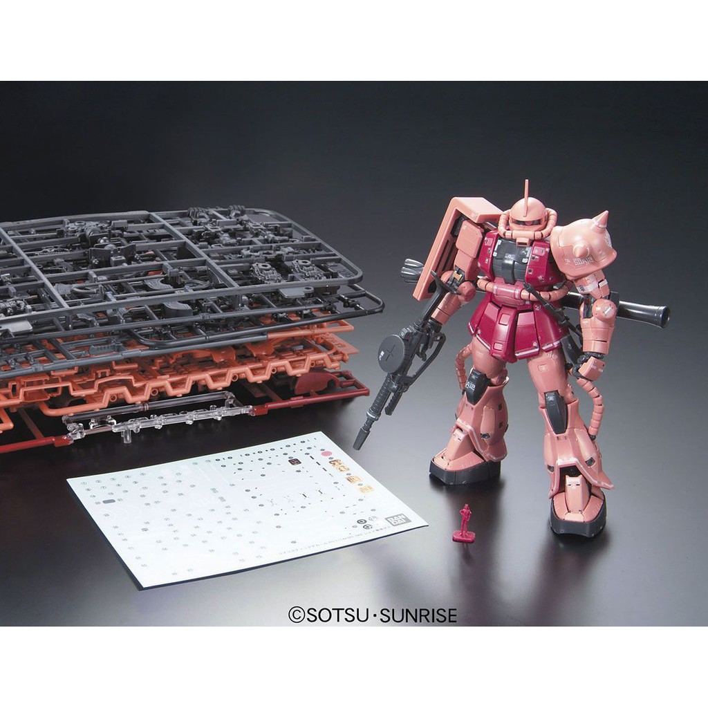 Mô Hình Lắp Ráp RG MS-06S Char Zaku II đỏ