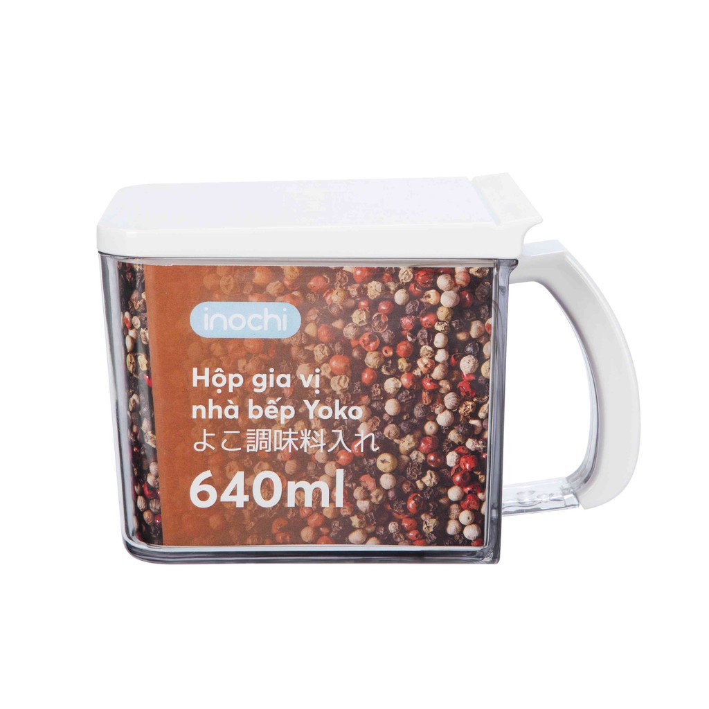 Bộ hộp đựng gia vị yoko inochi màu Cà phê/Xanh nhạt/Trắng sữa
