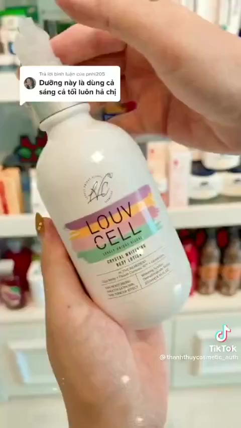 Kem dưỡng ẩm trắng da body Louv Cell Crystal Whitening Body Lotion 250ml,kem dưỡng trắng da body Louv Cell - bonshopCell | BigBuy360 - bigbuy360.vn