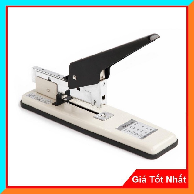 Máy Dập Ghim Đại Văn Phòng Deli 0394 (80Tờ)  Dùng Ghim Gấm Số 23/6 Đến 23/13