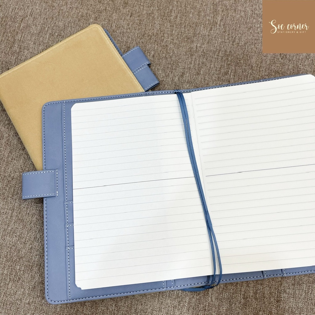 Bìa sổ Notebook / Note For size A5 bằng Nhung và da PU