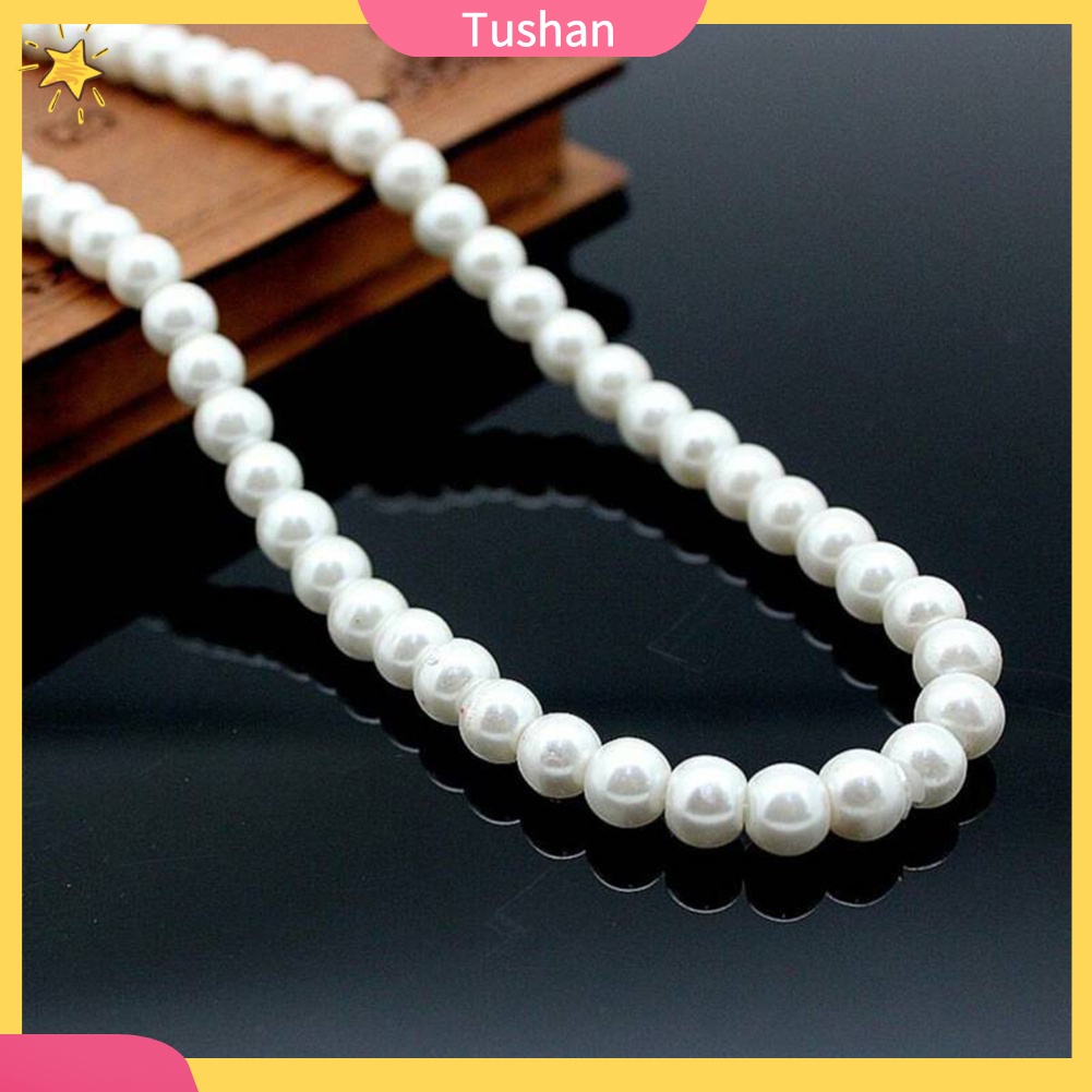 Dây Chuyền Hợp Kim Dáng Dài Đính Ngọc Trai Giả Xinh Xắn