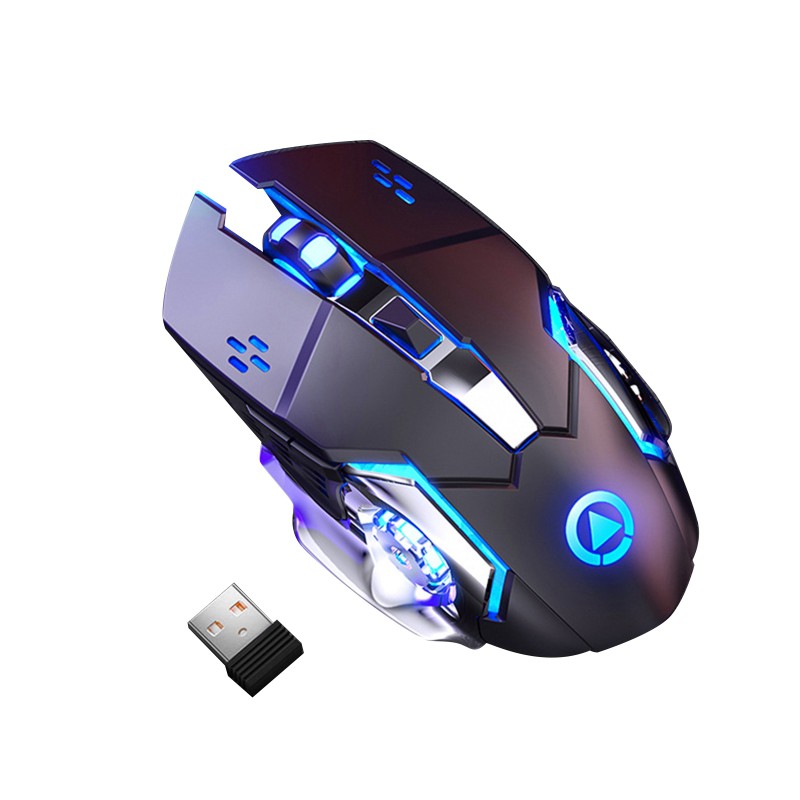 IOR* 3200DPI 6 Key Light Weight Ultra Quiet Rechargeable RGB Gaming Mouse E-sports