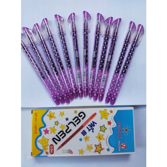 Hộp 12 cây bút viết gel nước Gstar GP-01/GP01 0.5mm