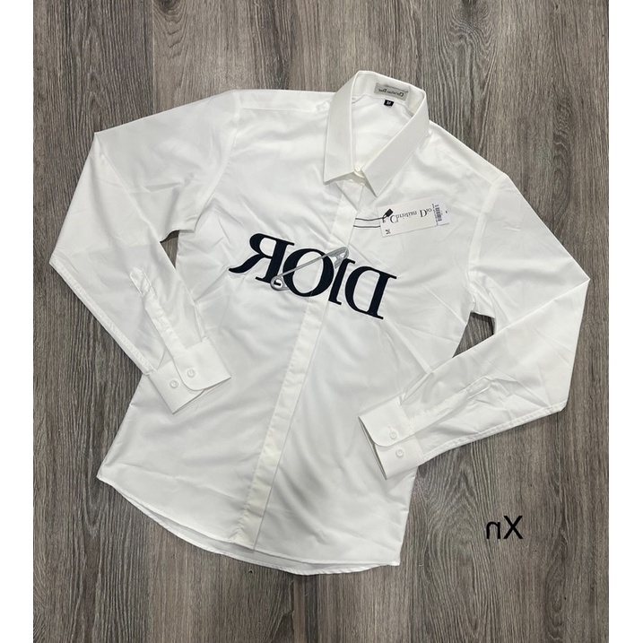 Sơ Mi Trắng Hoạ Tiết