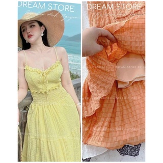 VÁY MAXI 2 DÂY CHẤT XỐP CHỈ CÓ LÓT CÓ MÚT NGỰC CAO CẤP ĐI BIỂN SỐNG ẢO SIÊU CƯNG