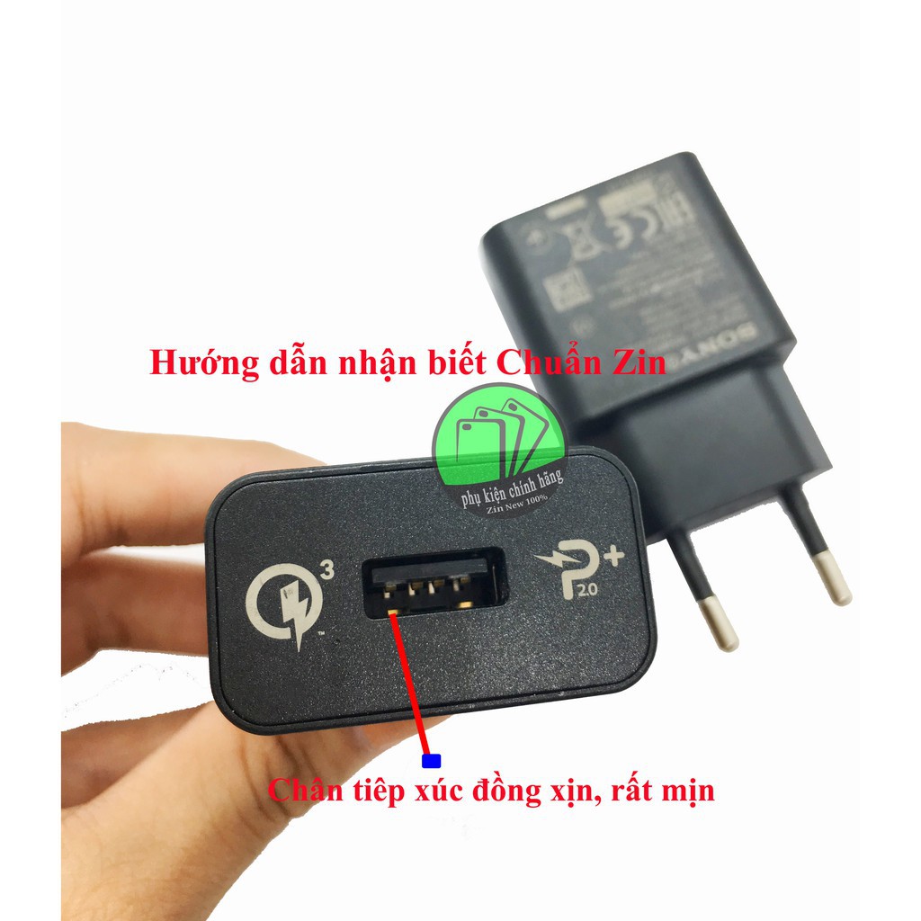 Củ sạc nhanh SONY UCH12 (Quick Charge 3.0) Chính hãng - BH 24 tháng