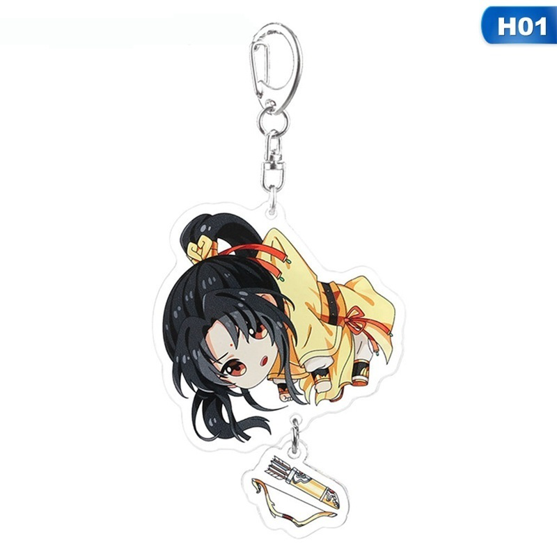 Tmdbyx Móc khóa trang trí hình nhẫn vật hoạt hình Mo Dao Zu Shi xinh xắn