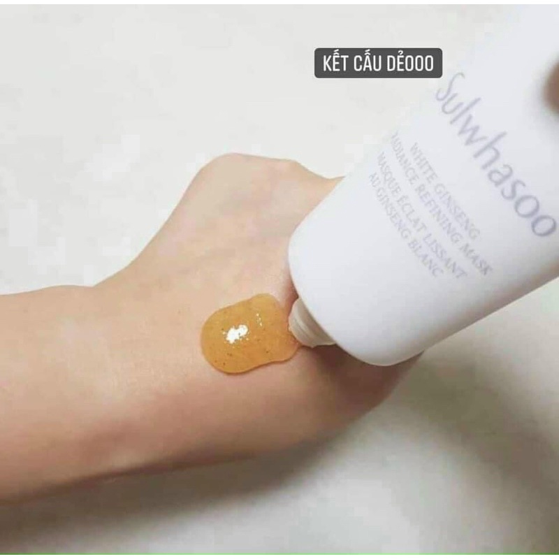 Mặt nạ ủ trắng tẩy da chết Sulwhasoo bạch  ndưỡng trắng mềm mịn da White Ginseng Radiance Refining Mask