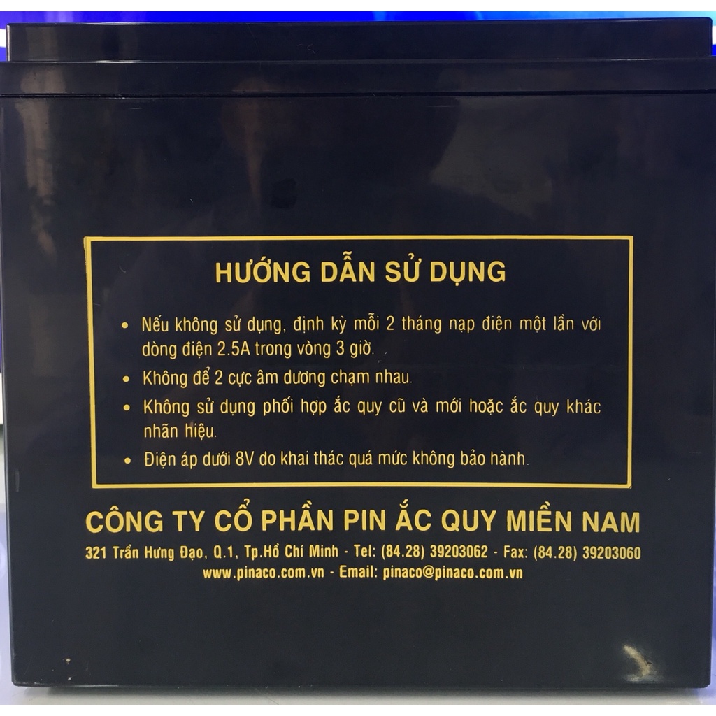 Bình ắc quy xe máy điện JP PA 12-23 | 12V - 23Ah, ắc quy xe máy 12v.