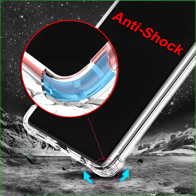 Ốp Lưng Samsung Full Dòng Viền Chống Sốc, Nhựa Dẻo Silicon Trong Suốt T-Rex ( NOTE- S 8/9/10/20 E-U-Plus)