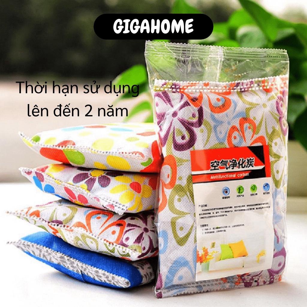 Gói Khử Mùi GIGAHOME Gói Than Tre Hoạt Tính Ngăn Nấm Mốc, Vi Khuẩn Ô Tô Tủ Lạnh 7032