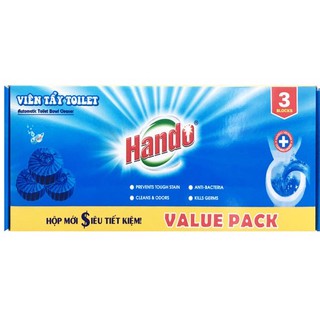 Viên tẩy sạch và làm thơm xanh Hando 3 viên Value Pack