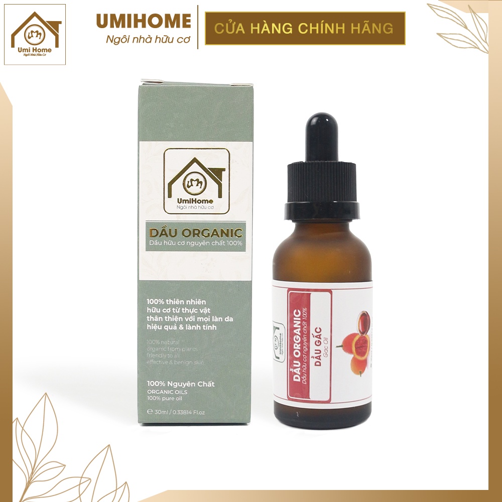 Dầu Gấc hữu cơ UMIHOME nguyên chất | Gac Fruit Oil 100% Organic 30ml
