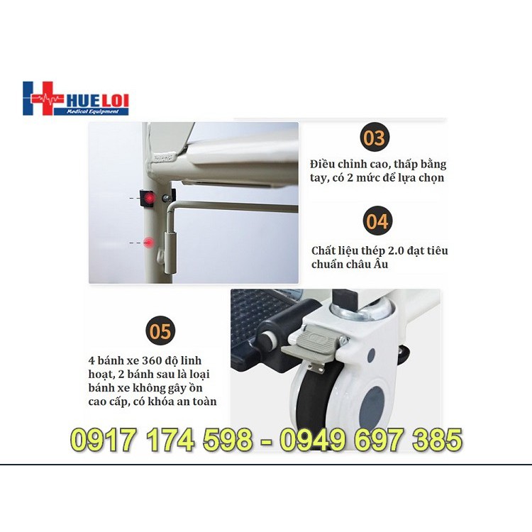 XE LĂN TÁCH RỜI 2 MẢNH ĐA NĂNG CÓ BÔ VỆ SINH