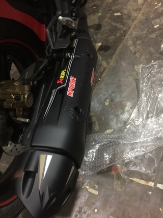 Ốp bô xe ex150 màu