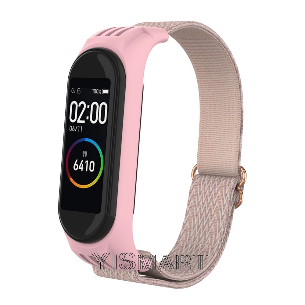 Dây đeo thay thế chất liệu nylon co giãn cho Xiaomi Mi Band 6 5 4 3 4