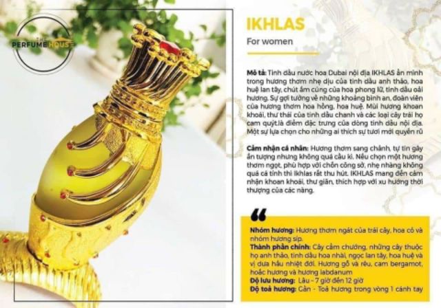[SIÊU_RẺ] Tinh dầu nước hoa nội địa dubai IKHLAS