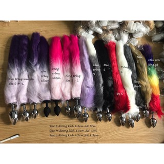 Cosplay hồ ly đuôi cáo nhiều màu