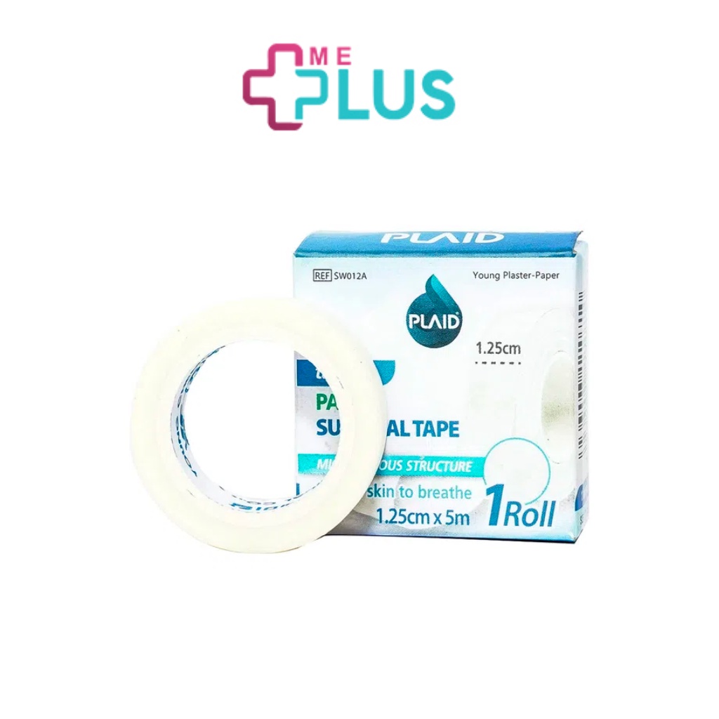 Băng Keo Cuộn Giấy Dùng Cho Da Nhạy Cảm, Không Gây Bết Dính Young Plaster- paper , 1.25cm x 5m, 1 cuộn/hộp