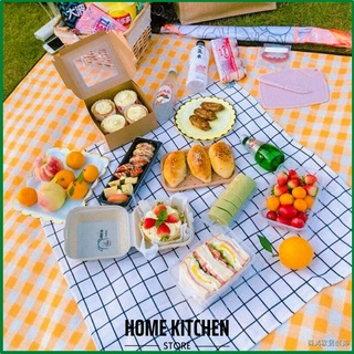 (Vải) Thảm picnic gấp gọn, Thảm dã ngoại, Khăn trải du lịch chụp ảnh picnic, có thể dùng để trải bàn ăn, kẻ caro