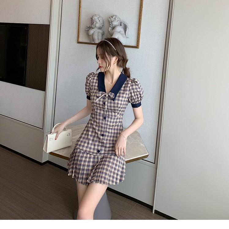 Váy kẻ caro , đầm đuôi cá cao cấp TÍT_FASHION size m l | BigBuy360 - bigbuy360.vn