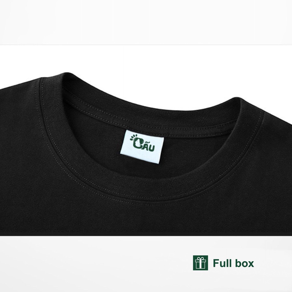 Áo thun tay lỡ G1shop Unisex form rộng vải 100% coton co dãn 4 chiều, phong cách Local Brand - Đen & Trắng trơn