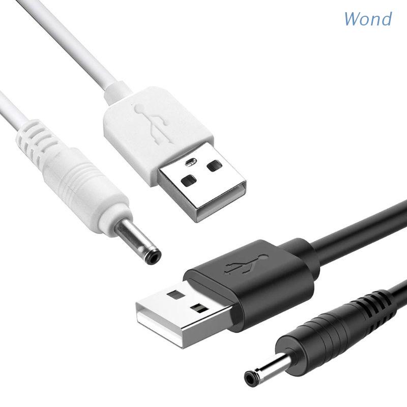 Dây cáp sạc chuyển đầu USB sang DC 3.5v 100cm cho máy rửa mặt Foreo Luna/ Mini/ Mini 2/ Go/ Luxe