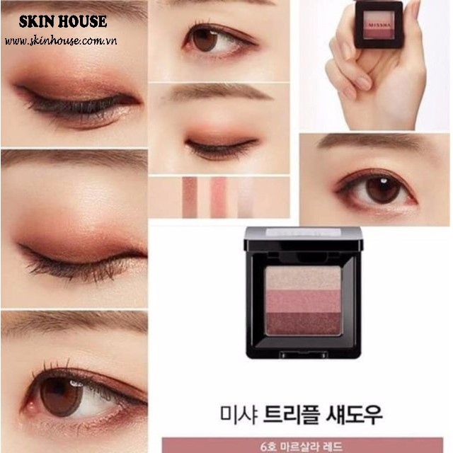 Sẵn - Phấn mắt 3 ô Missha Triple Shadow - Skinhouse