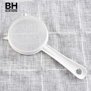 Kitchen Handheld Plastic Screen Tea Leaf Strainer Flour Sieve Colander
