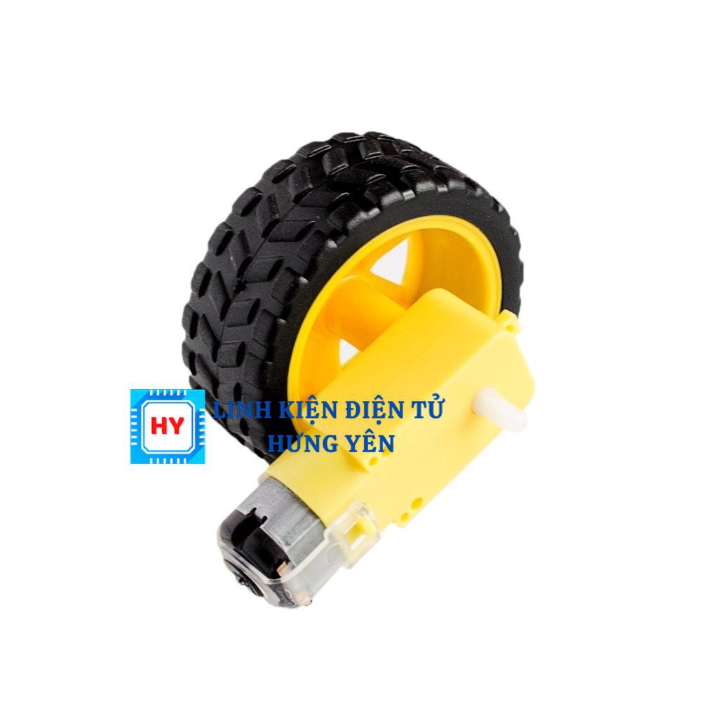 Động Cơ DC Giảm Tốc - Kèm Bánh Xe