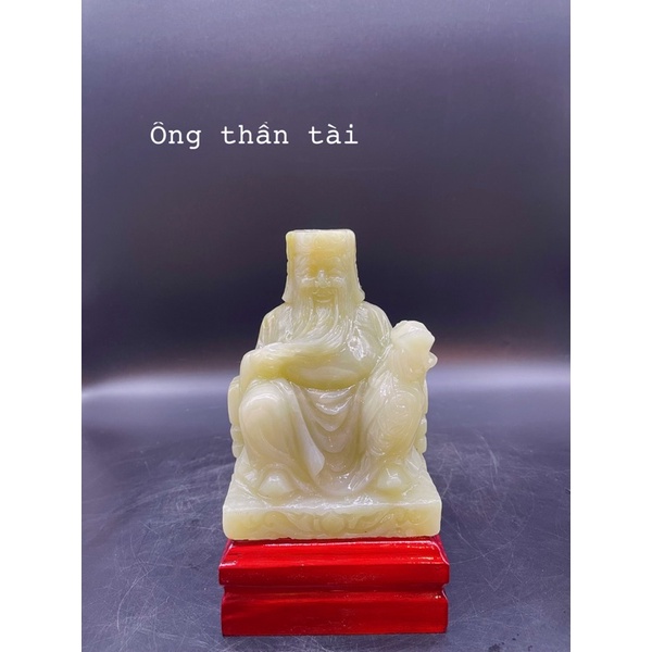 Bộ Tượng Thần Tài - Thổ Địa Đá Ngọc Hoàng Long Phong Thuỷ