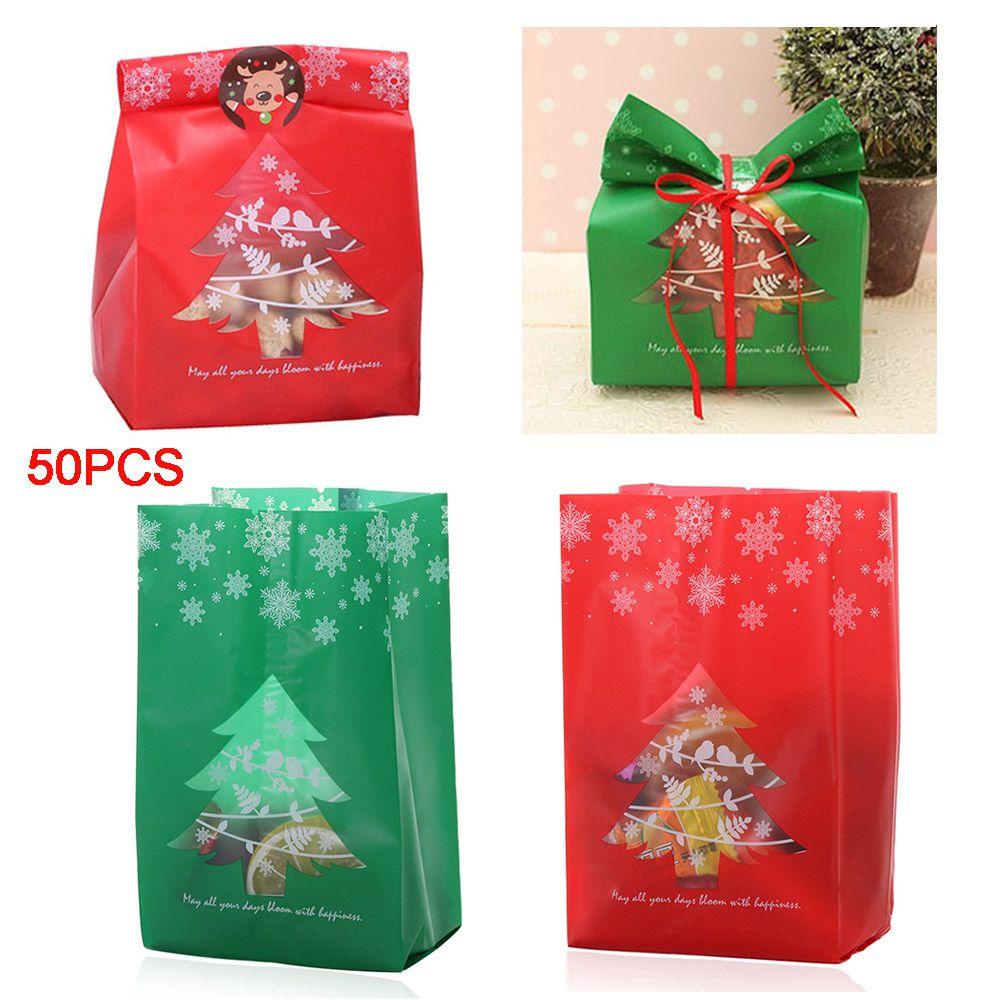 FOREVER 50 Túi Đựng Quà Dùng Trang Trí Cây Thông Giáng Sinh