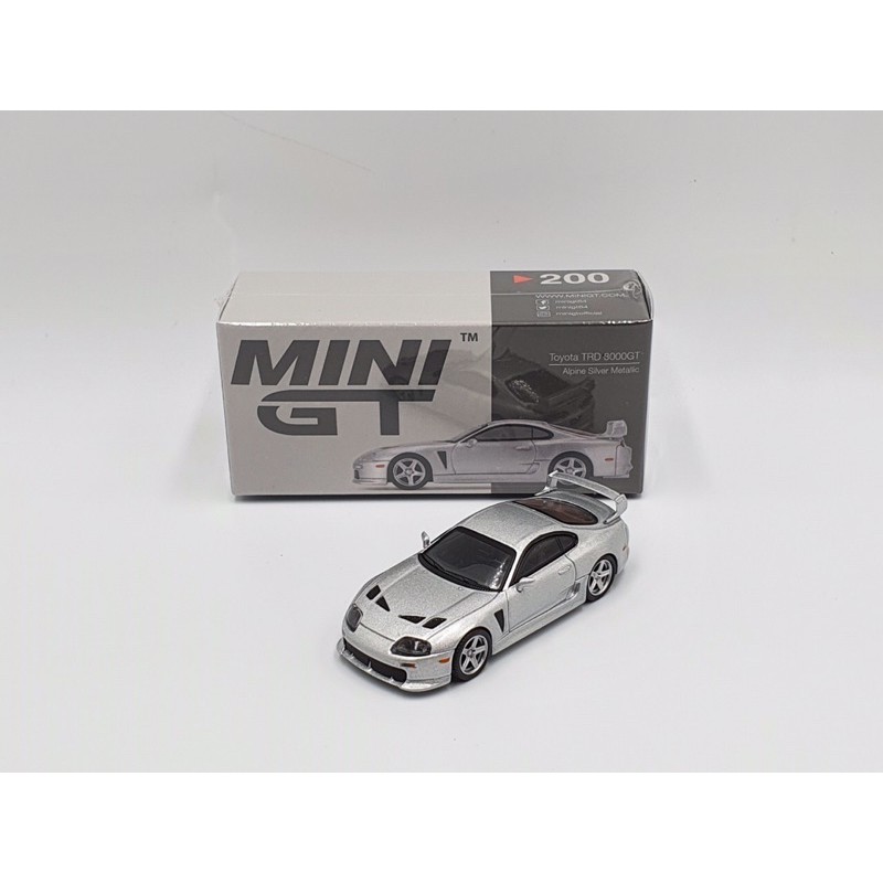 Xe Mô Hình Toyota TRD 3000GT Alpine LHD Tỉ lệ 1:64 Hãng sản xuất MiniGT ( Bạc )