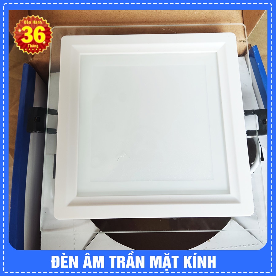 ĐÈN LED ÂM TRẦN MẶT KÍNH HUFA 3 CHẾ ĐỘ TRÒN/VUÔNG ÁNH SÁNG VÀNG/ TRẮNG 9W/12W/18W