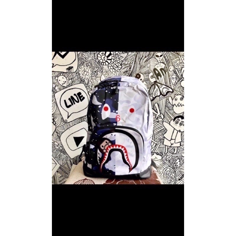 Balô nam, Balô bape học sinh vải dù siêu bền hàng có sẵn.