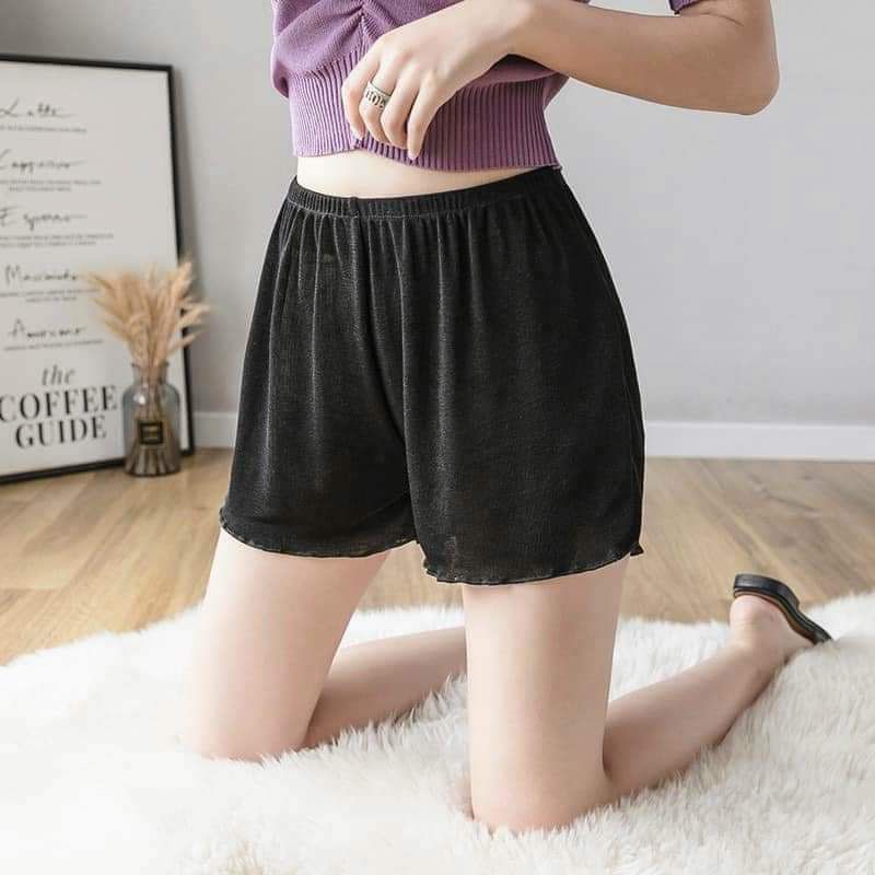 Quần đùi nữ mặc nhà, quần ngủ nữ thun cotton thoáng mát