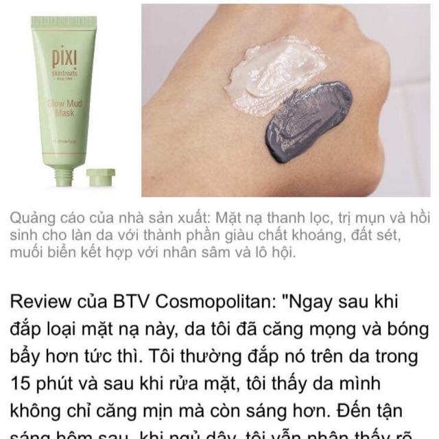 Mặt nạ đất sét Pixi