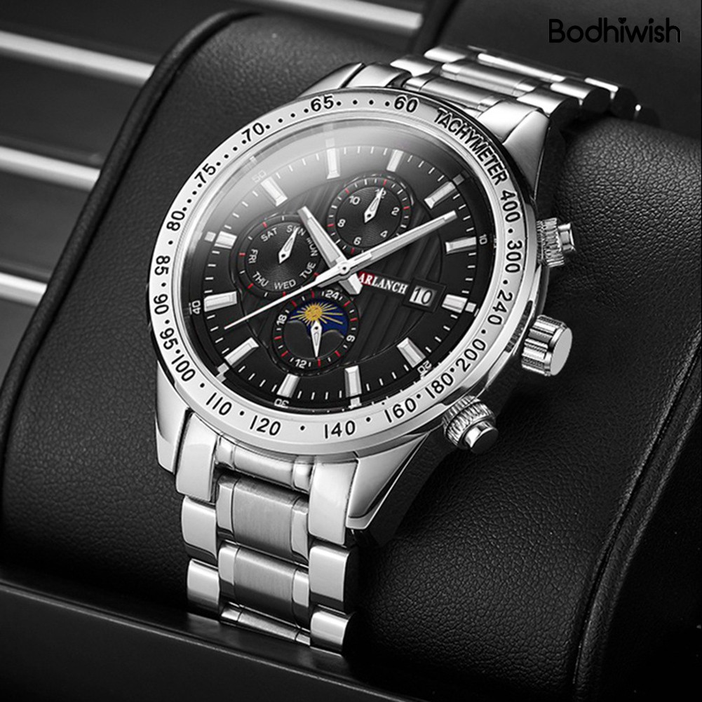 Đồng Hồ Đeo Tay Dây Kim Loại Thời Trang Cho Nam