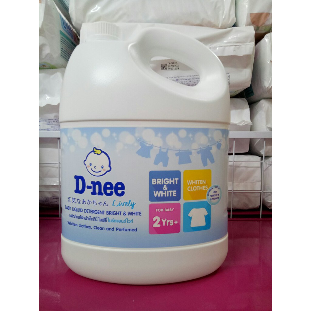 Nước giặt Dnee can 3 lít (Xanh, hồng, trắng, tím)